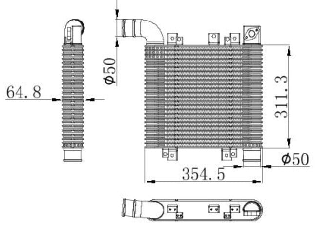 Hyundai Santa Fe Intercooler Brazing 2.2 CRDİ ORIS