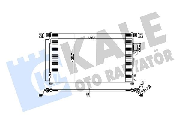 Hyundai Santa Fe Klima Kondenseri 2.7-2.2 CRDI KALE-RADYATOR