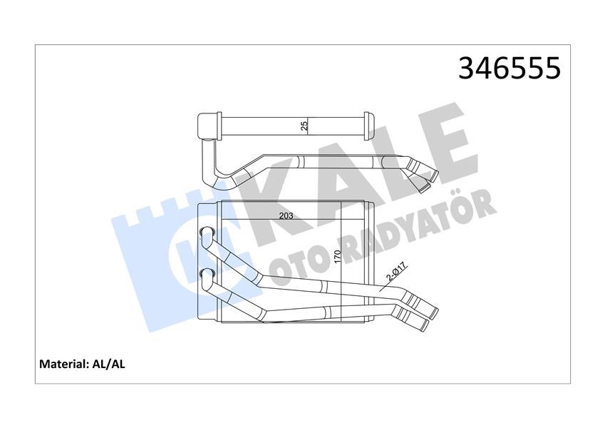 Hyundai Santa Fe Kalorifer Radyatörü KALE-RADYATOR
