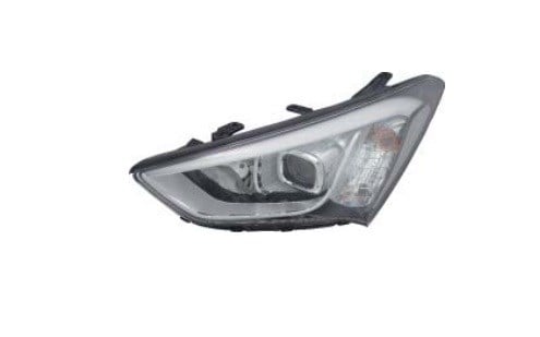 Hyundai Santa Fe Ön Far Elektrikli Motorlu LED'li Sol TYC