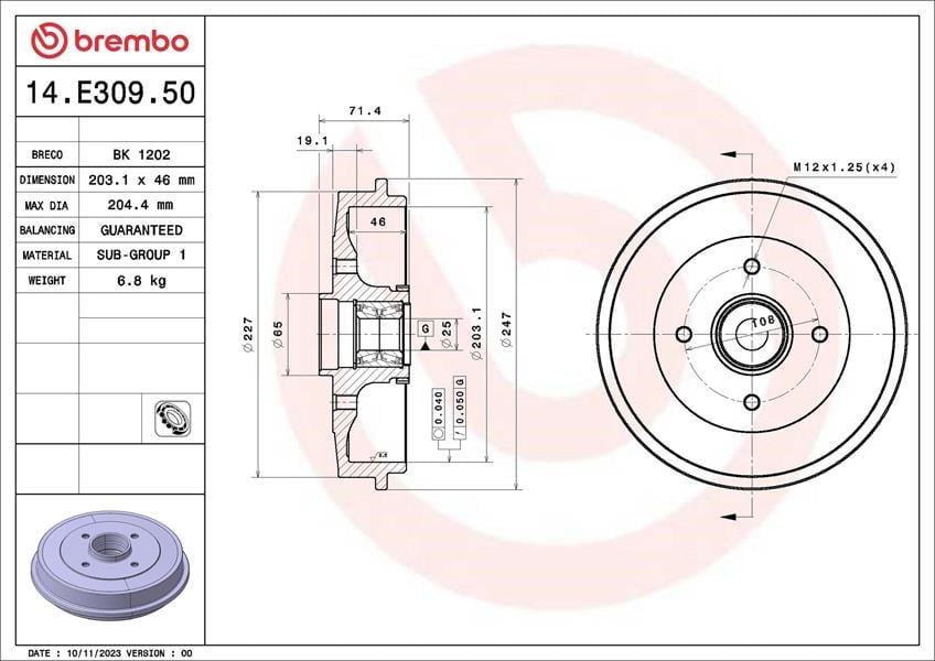 Citroen Saxo Peugeot 106 206 Fren Kampanası BREMBO