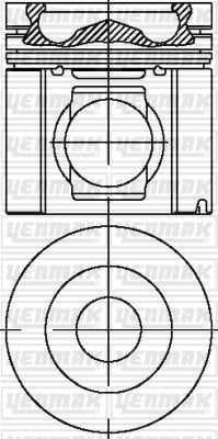 Scania Piston Segman Q127.0mm STD YENMAK