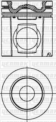 Scania DC 11.03-11.04 Euro 3 Piston Segman Q127.0MM STD YENMAK