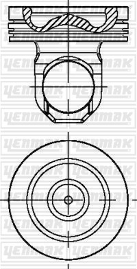Scania Piston Segman Q127.0mm STD YENMAK