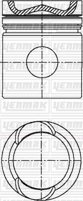 Scania Piston Segman Q127.0mm 000 YENMAK