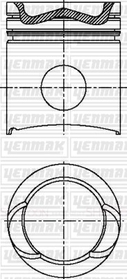 Scania Piston Segman Q127.0mm STD YENMAK