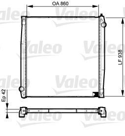 Scania Serie 4 Radyatör Çerçevesiz VALEO