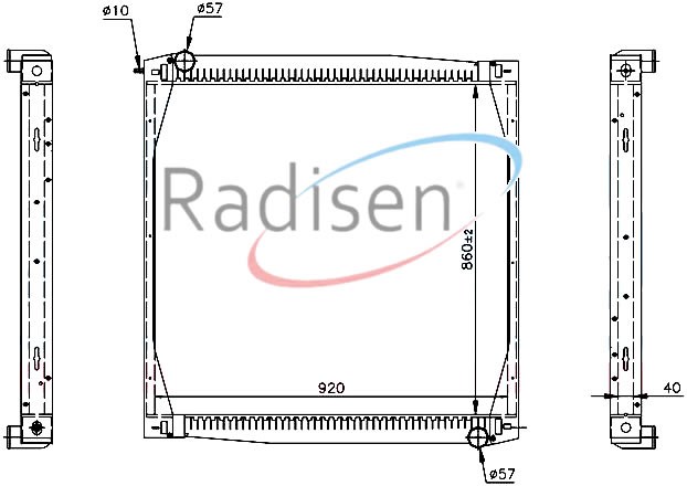 Scania 4 Radyatör 11.12.14.16 G420 Yüksek Kabin RADISEN