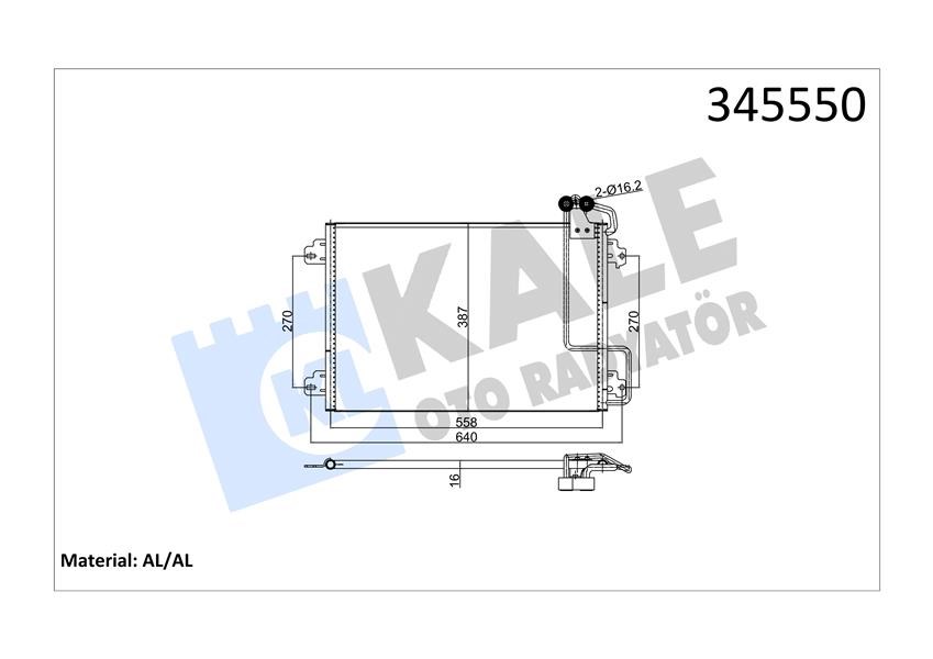 Renault Scenic I Klima Kondenseri 1.4 16V 2.0 16V 1.9DCI KALE-RADYATOR