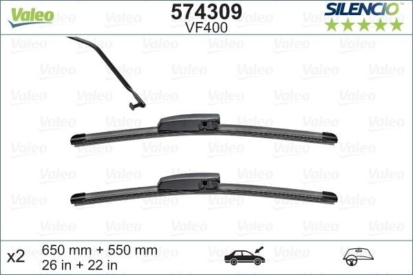 Renault Megane Scenic Silecek Süpürgesi Flatblade VALEO