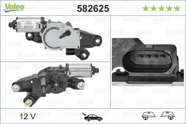 Volkswagen Scirocco Arka Silecek Motoru VALEO