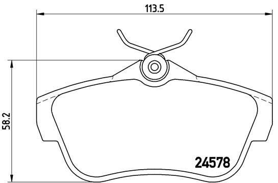Fiat Scudo Arka Fren Balatası BREMBO