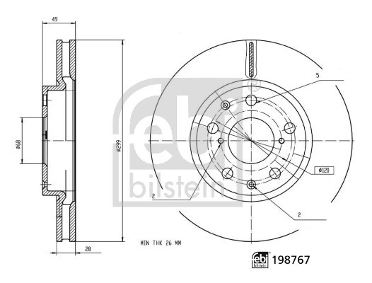 Byd Seal Fren Diski FEBI