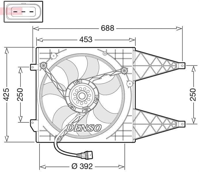 Seat Cordoba 6L Radyatör Fan Motoru DENSO