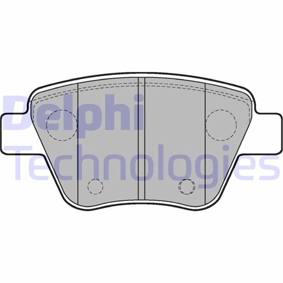 Seat Leon Caddy 3 Arka Fren Balatası Delphi (2.0Fsı Tdı 05-10)