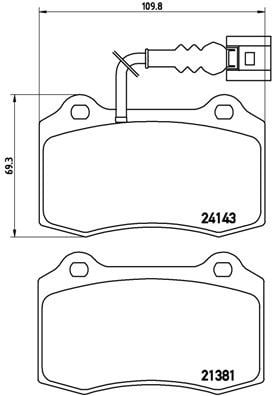 Seat Ibiza 4 Ön Balata Fişli BREMBO