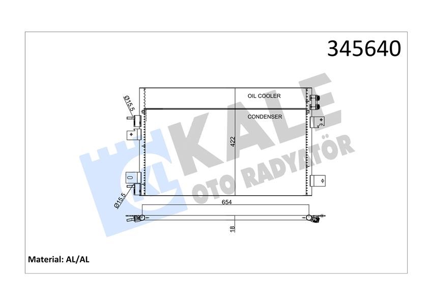 Chrysler Sebring Kondenser KALE-RADYATOR