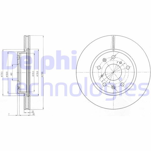 Fiat Sedici Ön Fren Aynası DELPHI