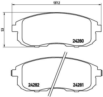 Fiat Sedici Ön Fren Balatası BREMBO