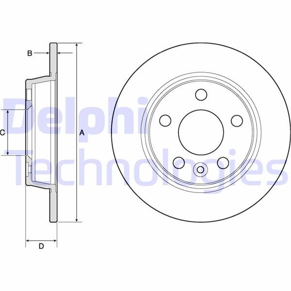 VW Sharan Arka Fren Diski DELPHI
