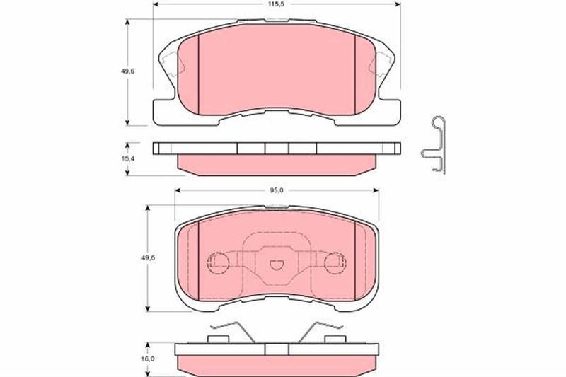 Daihatsu Sirion Ön Fren Balatası TRW
