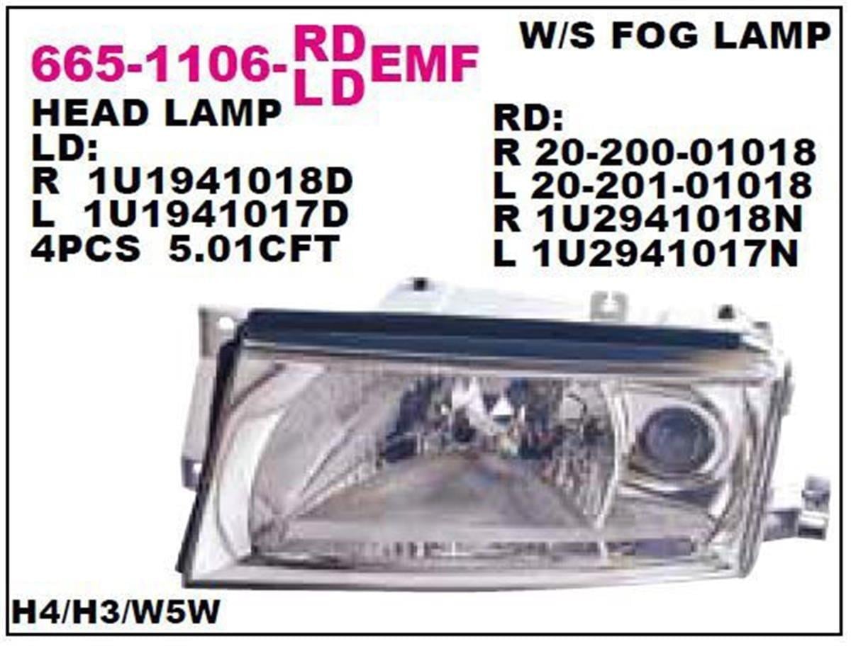 Depo Skoda Octavia Far Sol (2000-2004) 1U1941017d