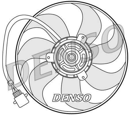 Skoda Fabia I 6Y Radyatör Fan Motoru DENSO