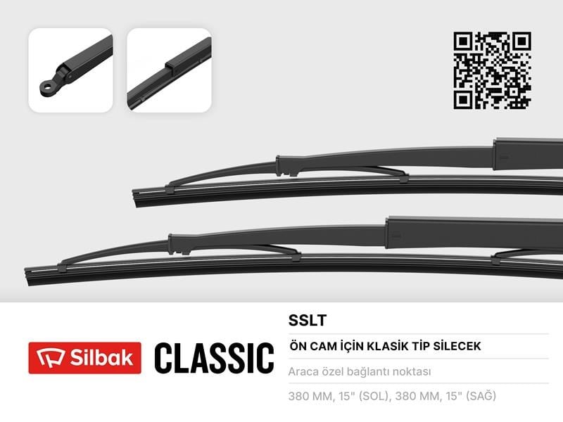 Tofaş SLX Ön Silecek Süpürgesi Kollu 385mm SILBAK