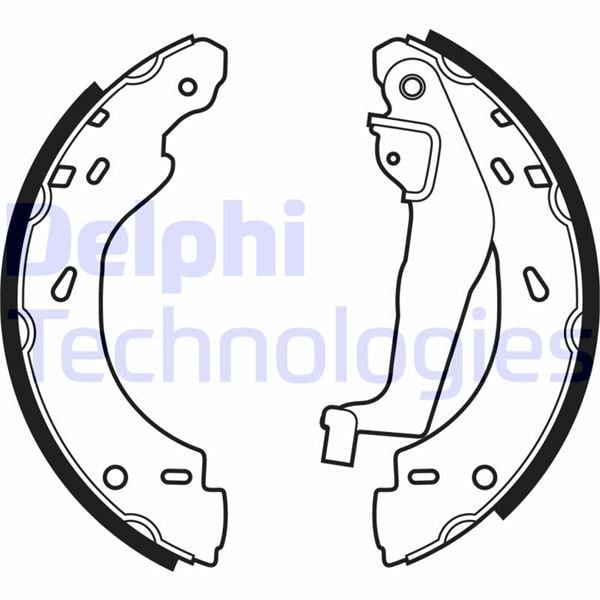 Smart City-Cabrio City-Coupe Crossblade Fortwo Roadster Arka Fren Pabucu DELPHI