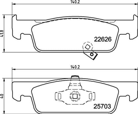 Smart Ön Fren Balatası Low-Met BREMBO