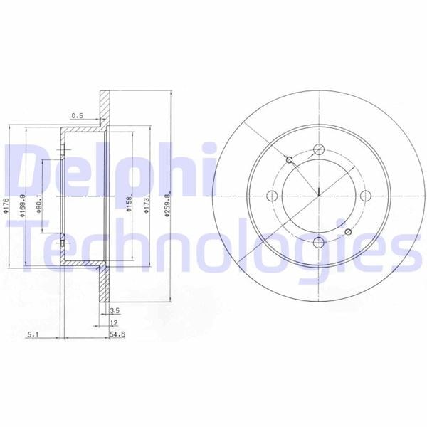 Hyundai Sonata Arka Fren Diski Deliksiz DELPHI