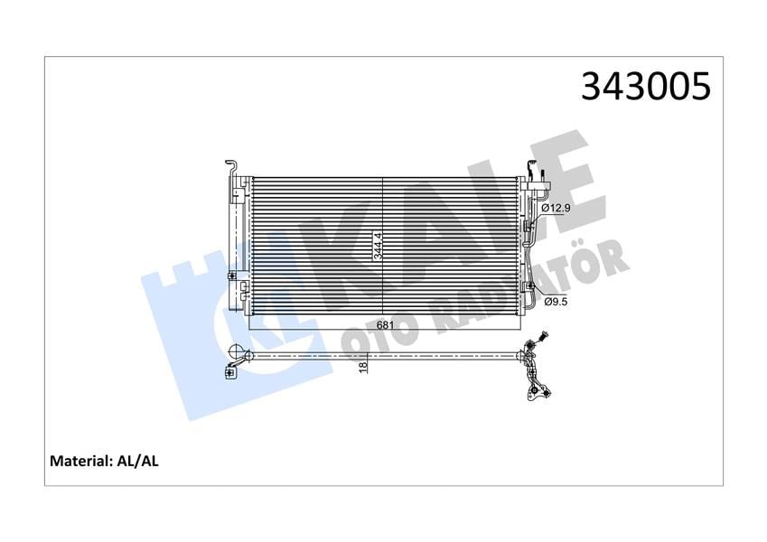 Hyundai Sonata Klima Kondenseri KALE-RADYATOR