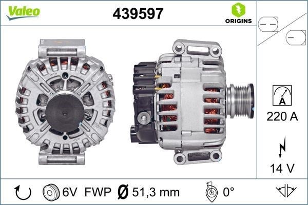 Mercedes Sprinter B906 Alternatör 14V 220A VALEO