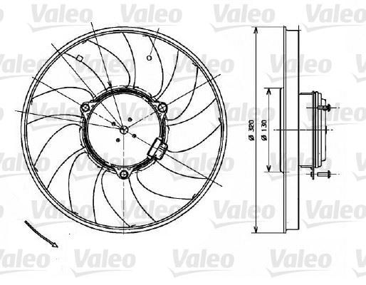 Mercedes Sprinter Klima Fanı Sol VALEO