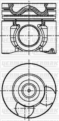 Hyundai Starex / H1 / Kia Sorento Piston Segman 170 HP D4CB 91.50mm YENMAK