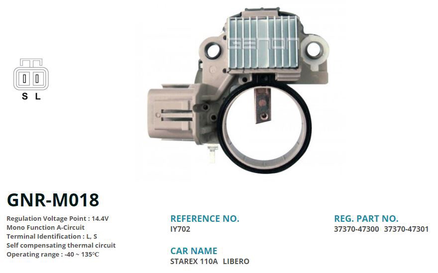 Hyundai Starex 110 AMP Alternatör Konjektörü GENON
