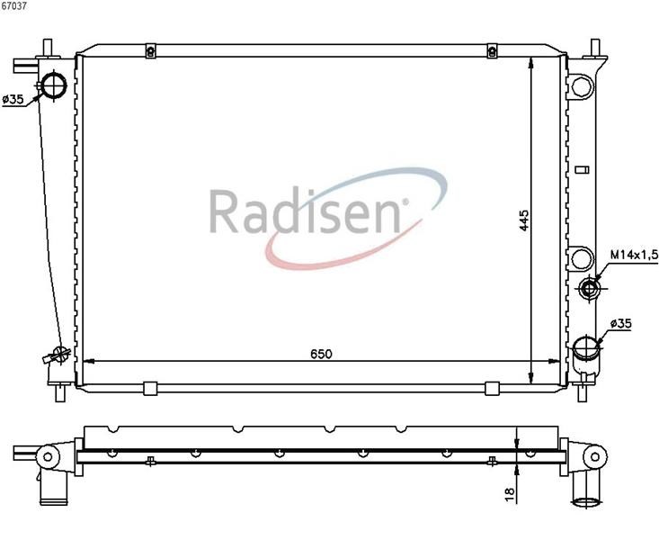 Hyundai Starex 26mm Radyatör RADISEN
