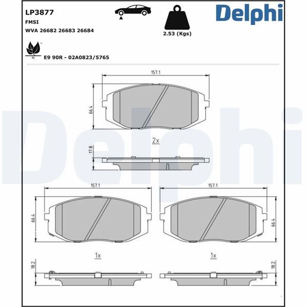 Hyundai Staria Fren Balatası DELPHI