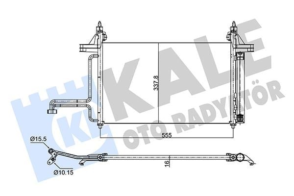 Fiat Stilo Klima Radyatörü Kondenser [01-08] KALE-RADYATOR