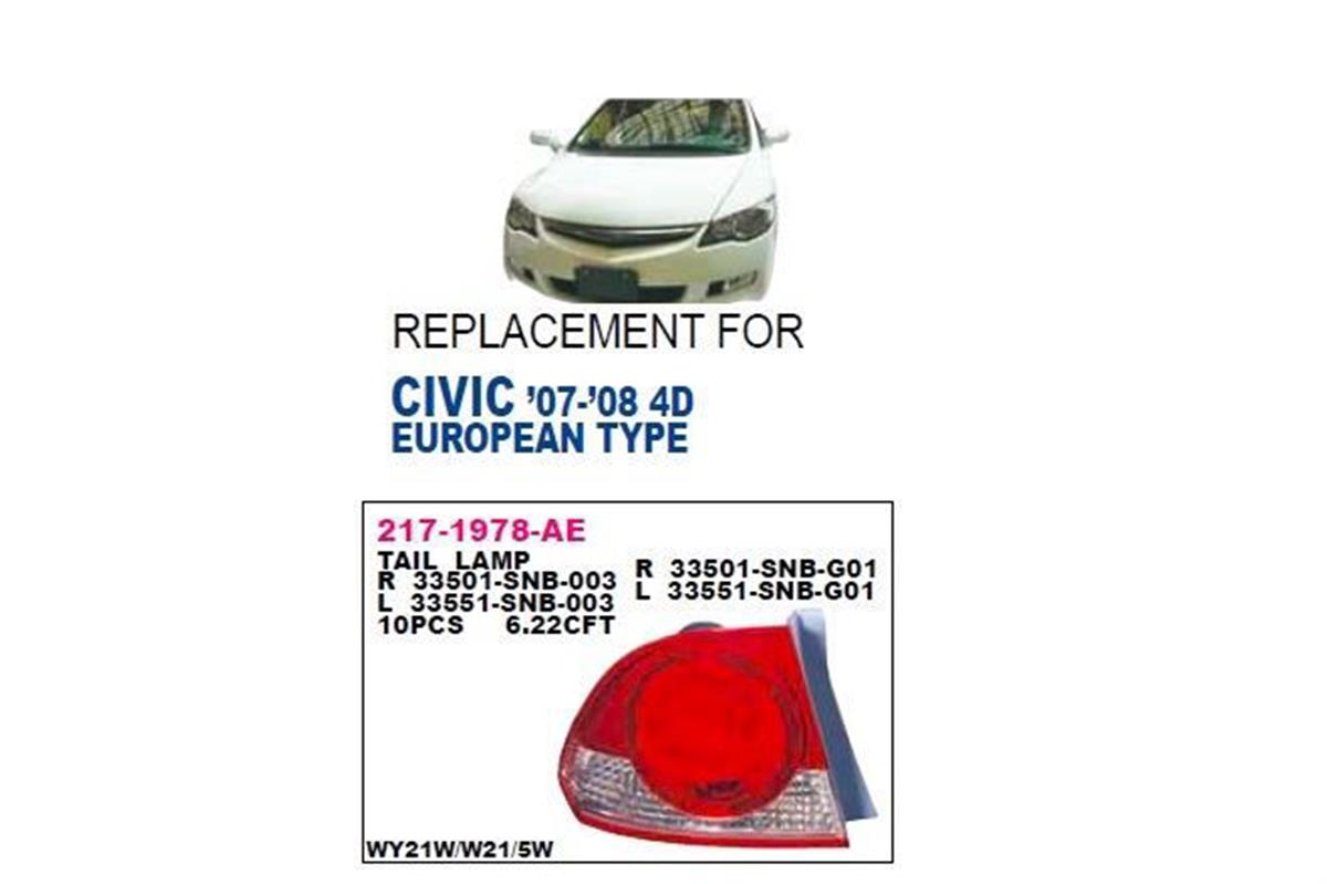 Stop Lambası Dış Sağ Cıviç  (Fd) Benzin 06-08