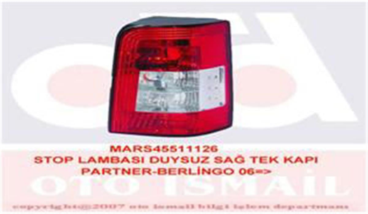 Stop Lambası Duysuz Sağ Tek Kapı Partner-Berlingo 06