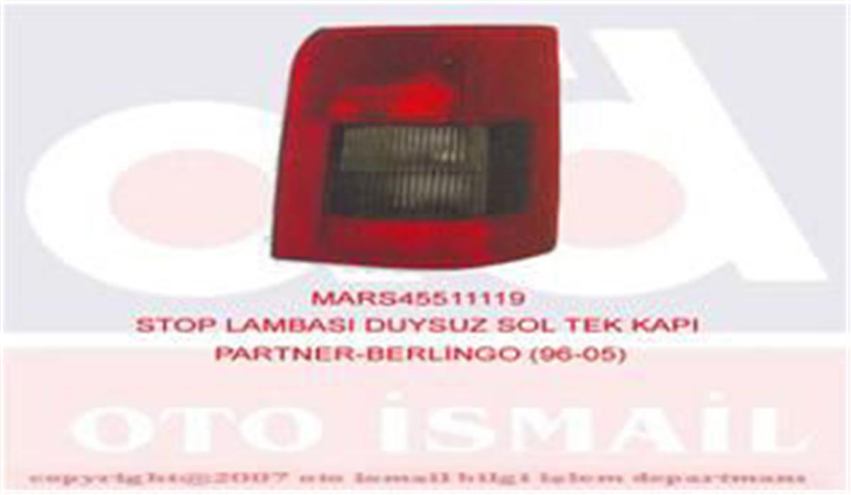 Stop Lambası Duysuz Sol Tek Kapı Partner-Berlingo 96-05