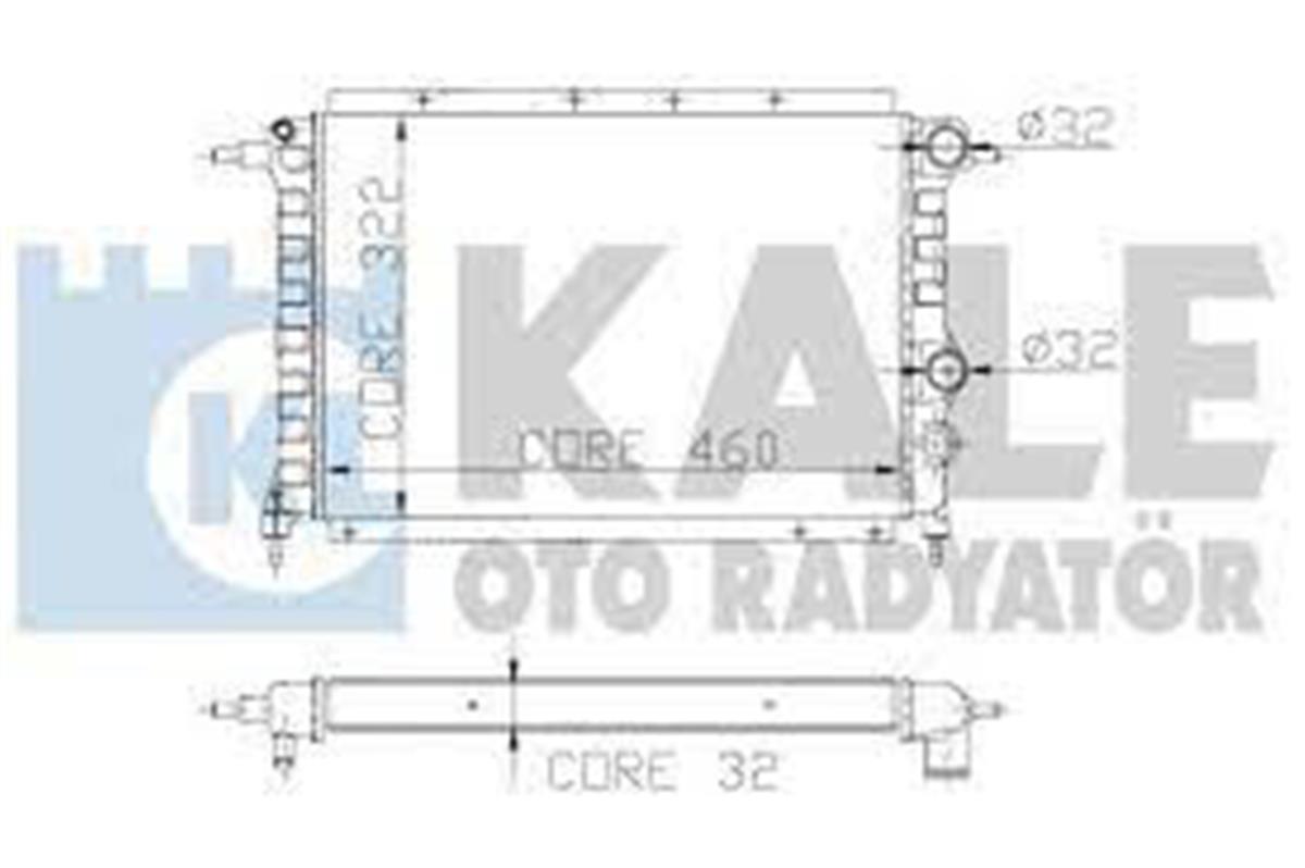 Su Radyatörü 2 Sıra Al Pl 25-Espace 2.0/2.2/1.9 Dti