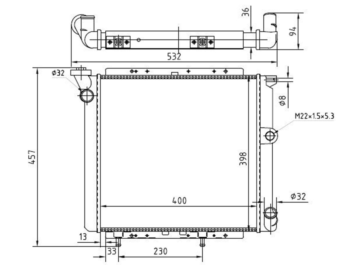 SU RADYATORU 3 SIRALI RENAULT R9 KARB.