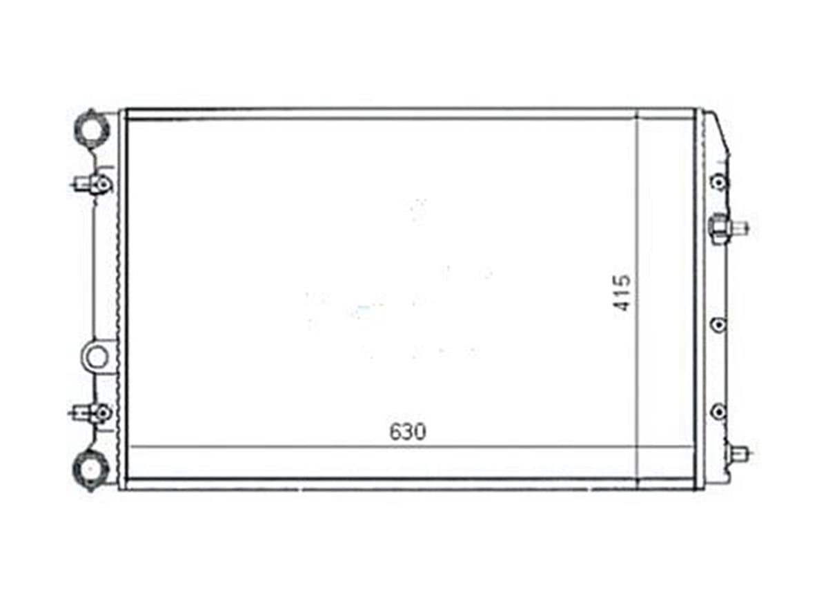 Su Radyatoru-630X415 (Vw Polo 02-10  Seat Ibıza 02-10  Skoda Fabıa 00-10) Bky-Bb