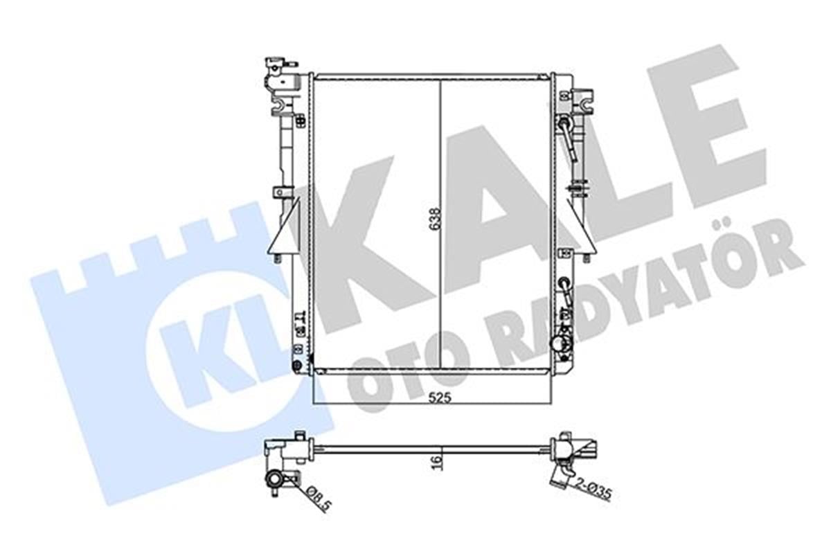 Su Radyatörü Al/Pl/Brz L200-Tırton-Fiat Fullback At