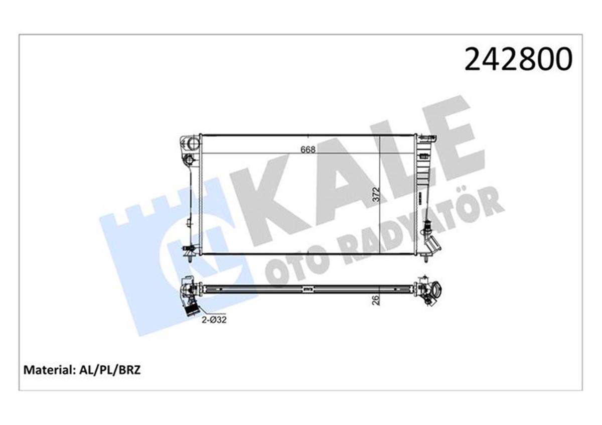 Su Radyatörü Al/Pl/Brz Partner