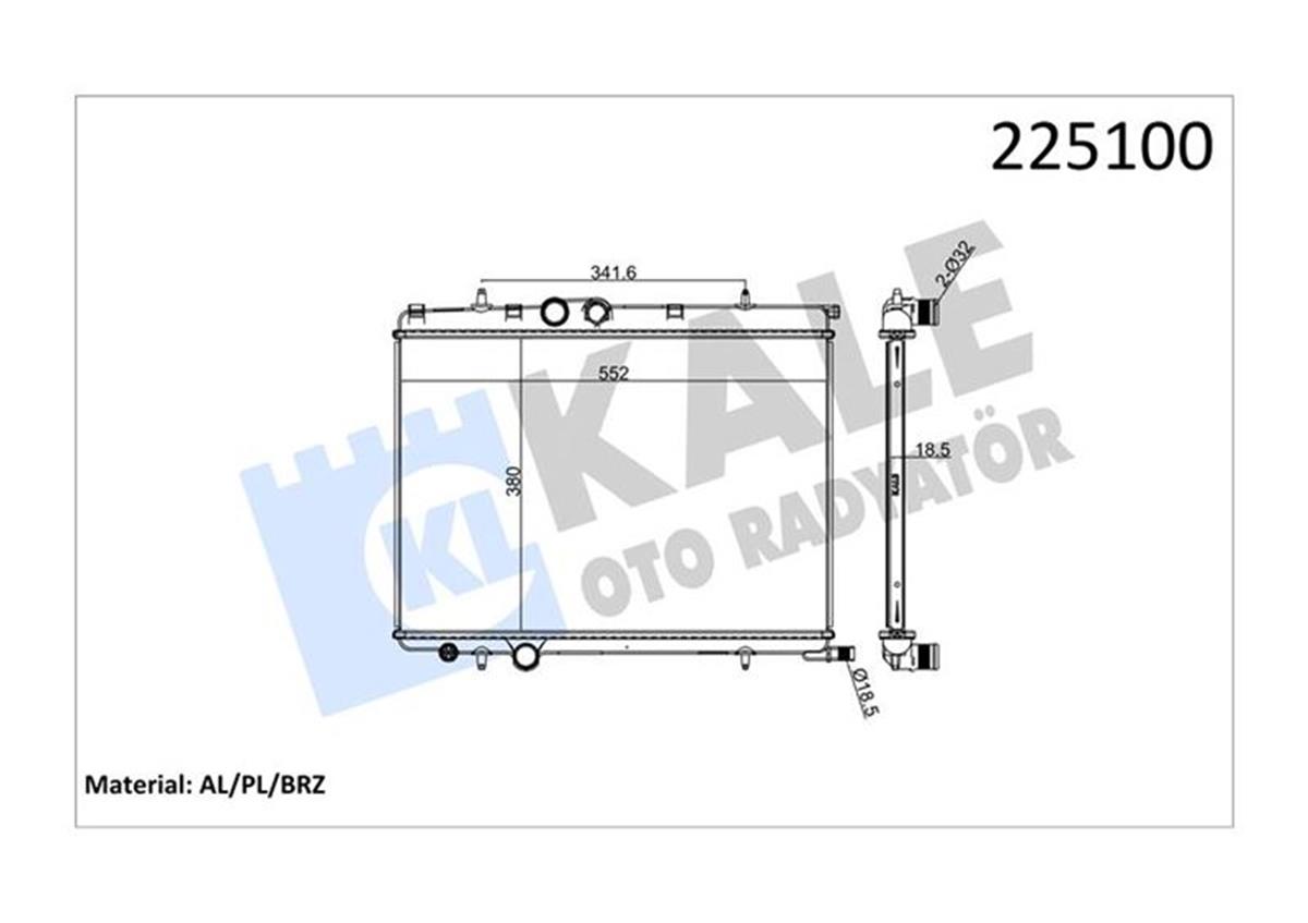 Su Radyatörü Al/Pl/Brz Xsara
