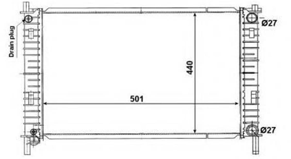 SU RADYATORU BRAZING 22MM  FORD - FIESTA / FUSION 1.4TDCI
