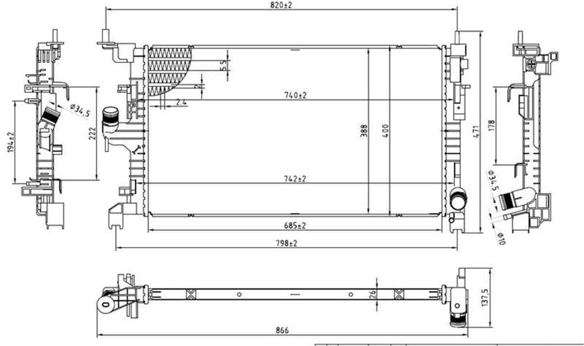 SU RADYATORU BRAZING 26MM EXPRESS DUSTER II 1.5 K9K